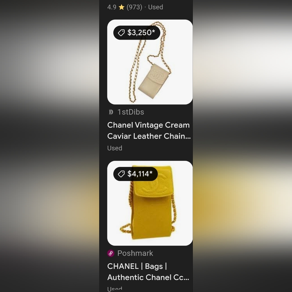 Auth Chanel Caviar Crossbody (24k gold) or Cell Phone Holder - Picture 4 of 14